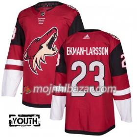 Dresovi Arizona Coyotes Oliver Ekman-Larsson 23 Adidas 2017-2018 Maroon Authentic - Dječji
